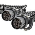Spirálový kábel TIR 2x 15 PIN 5m 24V AMIO-04382