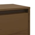 vidaXL Nástenná skrinka medovo-hnedá 100x30x35 cm masívna borovica