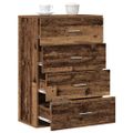 vidaXL Servírovacia skriňa Staré drevo 60 x 31 x 84 cm