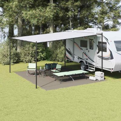 vidaXL Koberec do stanu Svetlosivá 500 x 400 cm Polyetylén