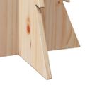 vidaXL Drevený vianočný stromček na dekoráciu 80 cm masívna borovica