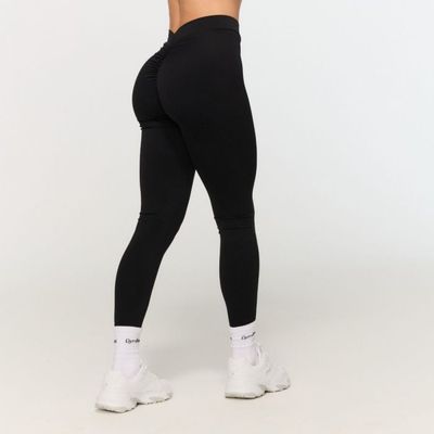 Dámske V-back legíny Fierce Black - GymBeam, veľkosť L