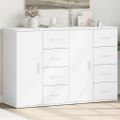 vidaXL Komody 2 ks biele 59x39x80 cm kompozitné drevo