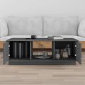 vidaXL Konferenčný stolík sivý 100x50x35 cm borovicový masív