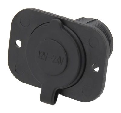 Auto zásuvka Compass 07393 12/24V s krytem
