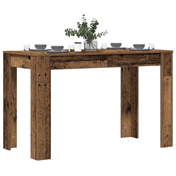 vidaXL Jedálenský stôl, staré drevo 120x60x76 cm, kompozitné drevo