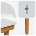 vidaXL Sada toaletného stolíka FAUSKE 5 ks Biela 100 x 50 x 143 cm