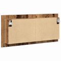 vidaXL Zrkadlový kabinet s LED Staré drevo 100 x 12 x 45 cm