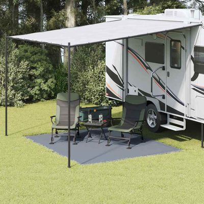 vidaXL Koberec do stanu Modrá a šedá 300 x 250 cm Polyetylén