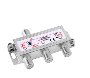 Anténny rozbočovač Cabletech 5-2450MHz 3x výstup, priechodný Anténny rozbočovač Cabletech 5-2450MHz 3x výstup, priechodný