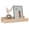vidaXL Nástenné skrinky 2 ks 50x12x9 cm masívna borovica
