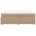vidaXL Boxspring posteľ s matracom kapučínová 200x200 cm umelá koža