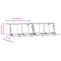 vidaXL Nástenné skrinky 2 ks dub sonoma 60x36,5x35 cm spracované drevo