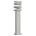 vidaXL Vonkajšia stojaca lampa senzor strieborná 60cm nehrdzavej. oceľ
