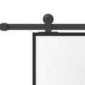 vidaXL Posuvné dvere s kovaním 76x205 cm tvrdené sklo a hliník úzke