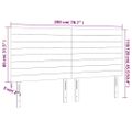 vidaXL Čelo postele s LED zelené 200x5x118/128 cm látka
