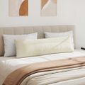 vidaXL Vankúše na pohovku 2 pcs Krémová 145 x 40 cm Kordúrová tkanina