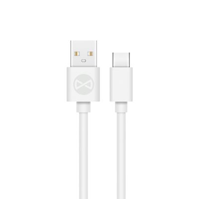 Kábel Forever USB - USB-C 1,0 m 2A biely