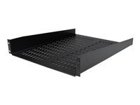 2U Network Rack Shelf (CABSHELF22V) - Polica skrine - čierna - 2U - 22" - pre P/N: RK12OD2, RK2433BKM, RK2537BKM, RK3236BKF, RK4236BKB, RK4242BK24, RK4242BK30