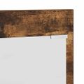 vidaXL Vešiak na stenu Nástenná montáž Dymová dub 70 x 10 x 90 cm