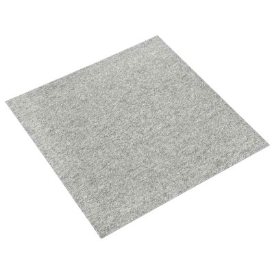 vidaXL Koberec 20 pcs Svetlosivá 50 x 50 cm 100% polypropylén