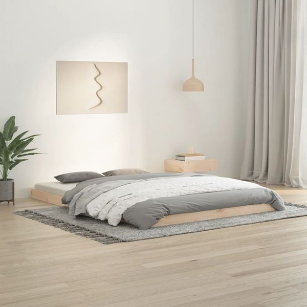 vidaXL Posteľný rám 140x200 cm borovicový masív