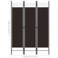 vidaXL Paraván s 3 panelmi, hnedý 120x180 cm