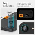 Spigen Optik Pro Glas.tR "EZ Fit" Camera Protector 2-Pack pre iPhone 16E čierna