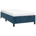 vidaXL Rám postele bez matraca tmavomodrý 90x200 cm zamat