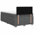 vidaXL Posteľ boxspring s matracom Tmavosivá 120 x 190 cm Látka