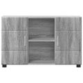 vidaXL Servírovacia skriňa FLORIN 88,5 x 30,5 x 55,5 cm Sivý Sonoma
