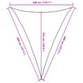 vidaXL Tieniaca plachta 160 g/m² bledozelená 3x4x4 m HDPE