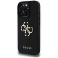 Puzdro Guess Hardcase PU Grained Big 4G and Classic Logo pre iPhone 16 Pro 6,3" čierne