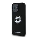 Puzdro Karl Lagerfeld pre iPhone 16 Pro Max 6,9" KLHMP16XSCHPPLK čierne tvrdé puzdro Silikónová potlač Choupette Head Print MagSafe