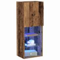 vidaXL Zostava TV skriniek 40,5 x 30 x 102 cm Staré drevo