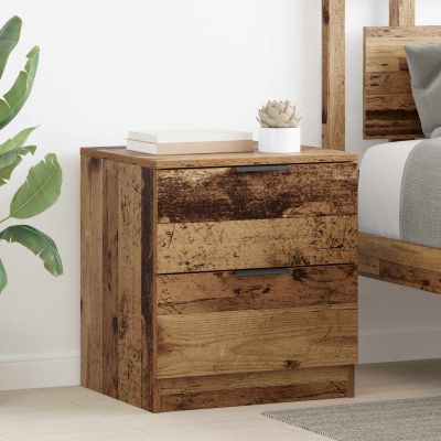vidaXL Nočný stolík 2 pcs Staré drevo 45 x 39 x 50cm Kompozitné drevo