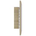 vidaXL Kúpeľňové zrkadlo s LED, dub sonoma 40x8,5x37 cm, akryl