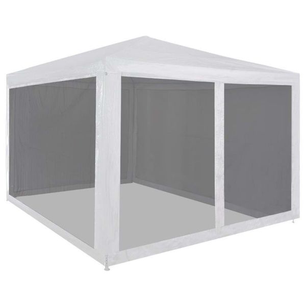 vidaXL Párty stan so 4 sieťkovanými bočnými stenami 3x3 m
