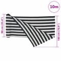 vidaXL Tieniaca sieť antracitovo-biela 1,8x10 m HDPE 195 g/m²
