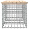 vidaXL Záhradná lavička gabiónový dizajn 103x44x42 cm masívna borovica