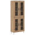 vidaXL Highboard Remeselný dub 69,5 x 34 x 90 cm Kompozitné drevo