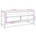 vidaXL TV skrinka čierna 100x35x45 cm spracované drevo
