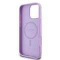 Guess case pre iPhone 16 Pro Max 6,9" GUHMP16XPSAPSMEU Saffiano Peony Classic Logo fialová MagSafe