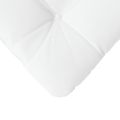 vidaXL Vankúše na sedenie 4 ks Látka Biela 40 x 40 x 12 cm