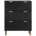 vidaXL Príručné stolíky 2 ks 60x33x75 cm čierne spracované drevo