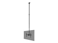Montážna sada (stropná montáž) - plný pohyb - pre plochý panel - oceľ - čierna - veľkosť obrazovky: 37"-70"