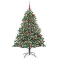 vidaXL Umelý vianočný stromček Zelená 180 cm PVC, plast a oceľ
