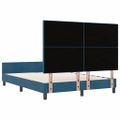 vidaXL Posteľ s pružinovým rámom Tmavomodrá 140 x 190 cm Zamat