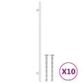 vidaXL Rukoväte na skrinku 10 ks strieborné 320 mm nehrdzavejúca oceľ