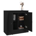 vidaXL Komoda čierna 70x35,5x67,5 cm spracované drevo